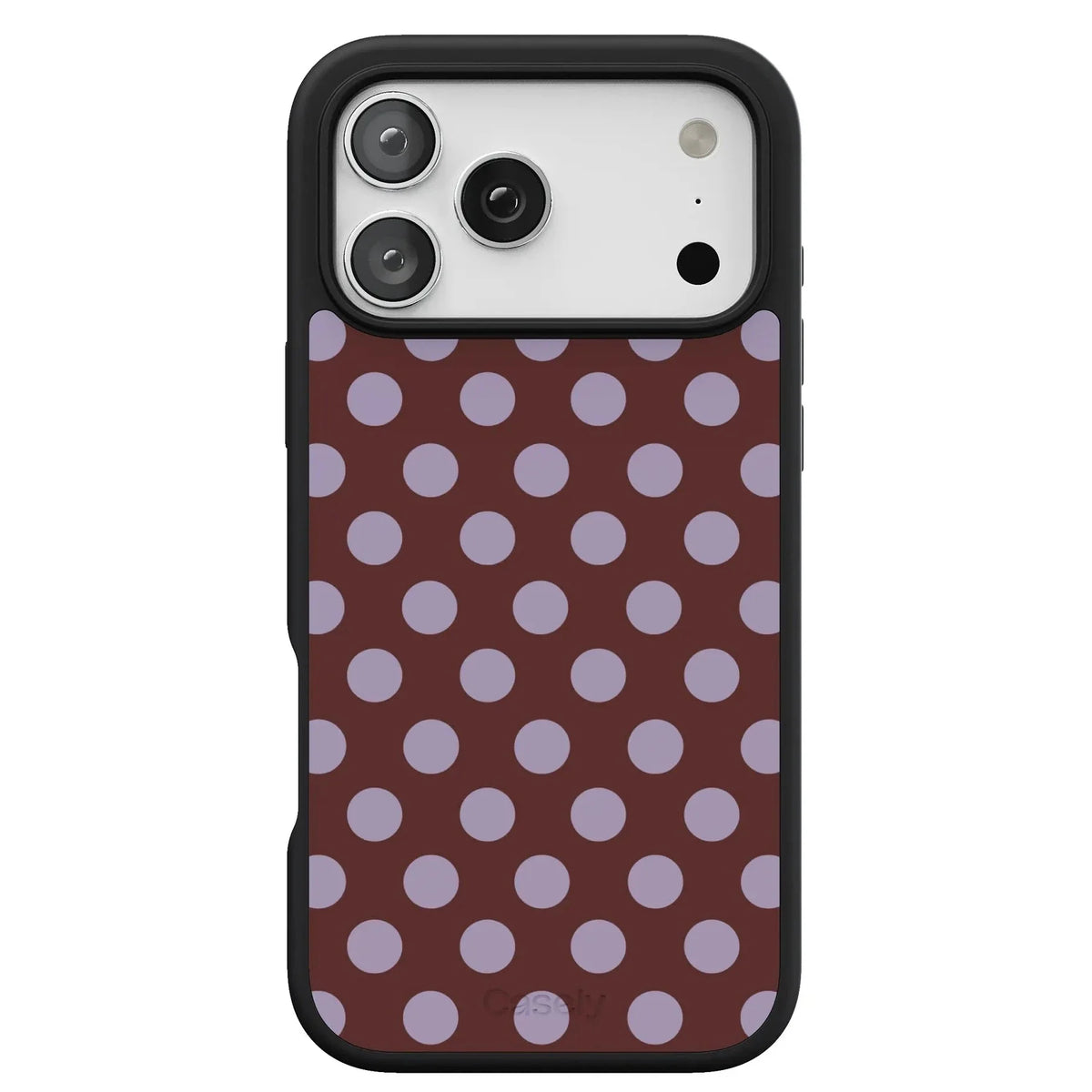 Spotted in SoHo | Burgundy Polka Dot Case