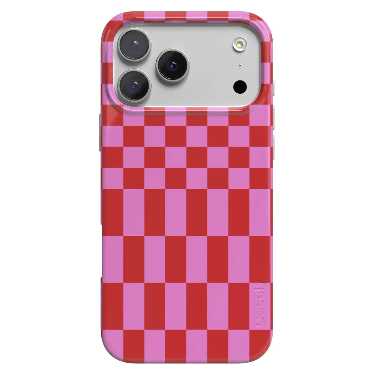 Vibe Check | Pink Checkerboard Case