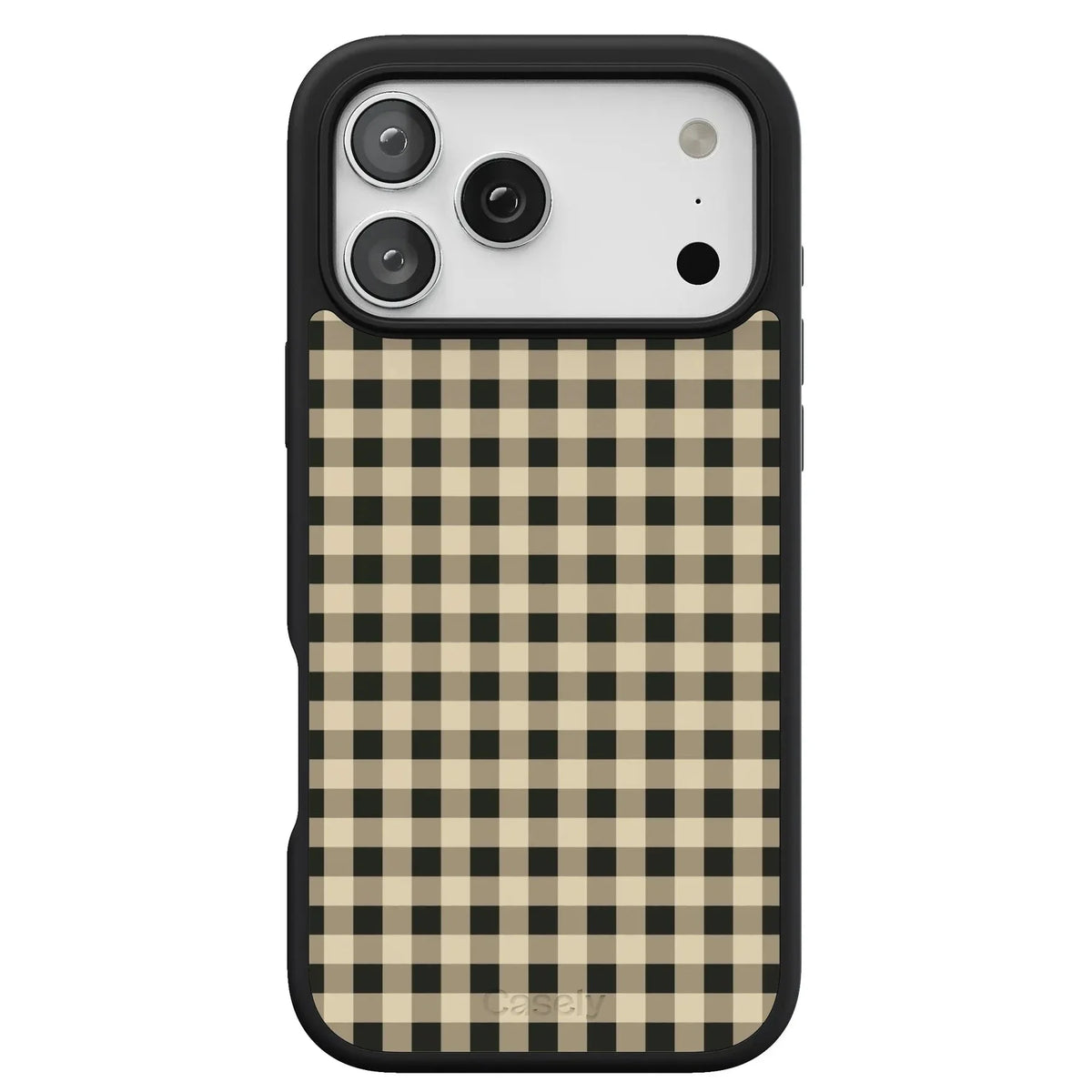 Cedar Lane | Black & Cream Gingham Case