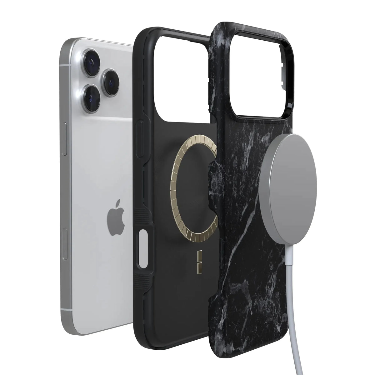 Black Pearl | Classic Black Marble Case