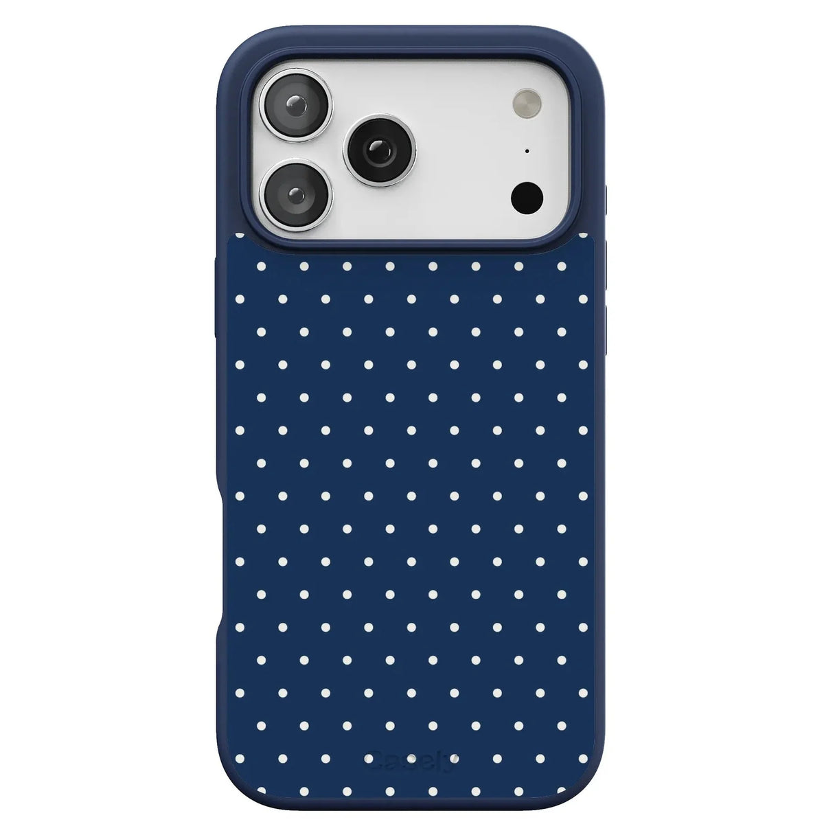 On the Dot | Navy Polka Dot Case