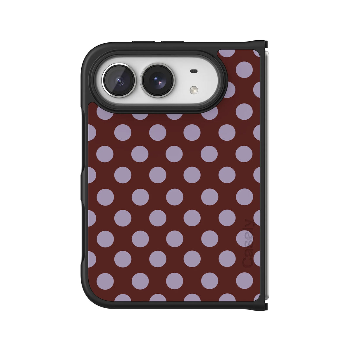 Spotted in SoHo | Burgundy Polka Dot Case