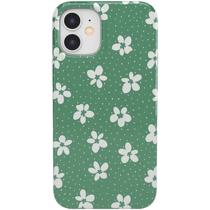 Flower My World | Jade Green Floral Case