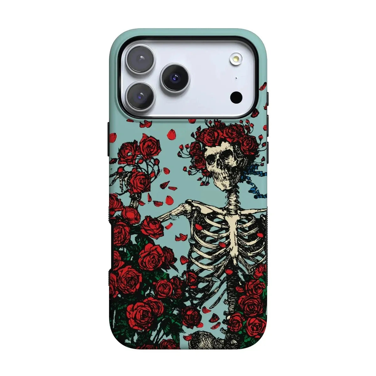 Forever Grateful | Grateful Dead Skeleton Floral Case