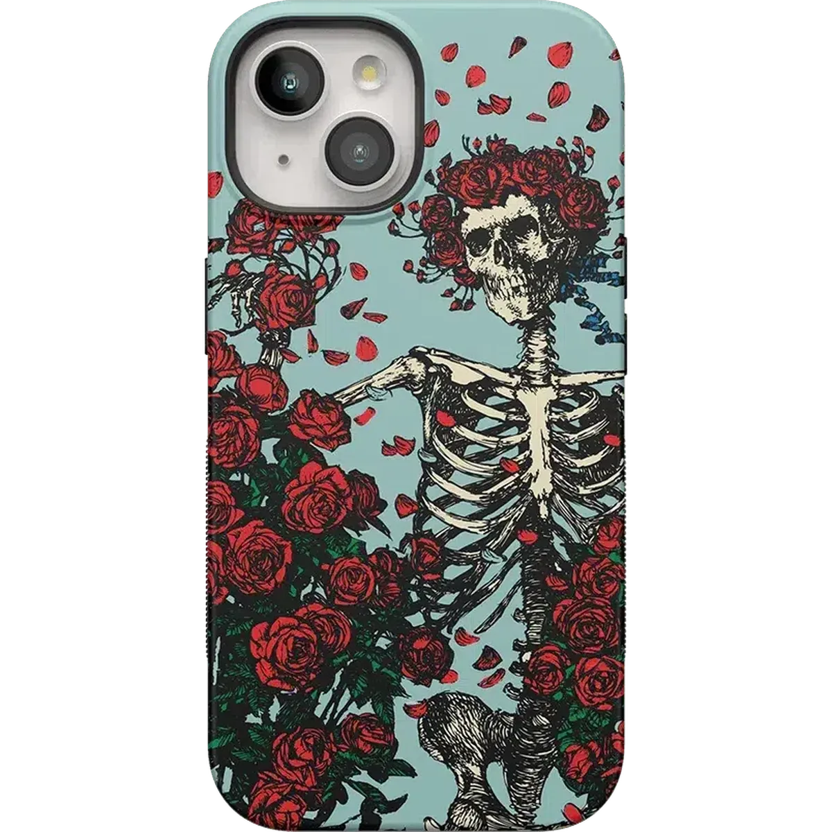 Forever Grateful | Grateful Dead Skeleton Floral Case