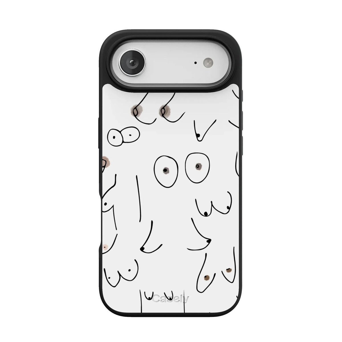 I'm With Her | Black & White Boobs Case