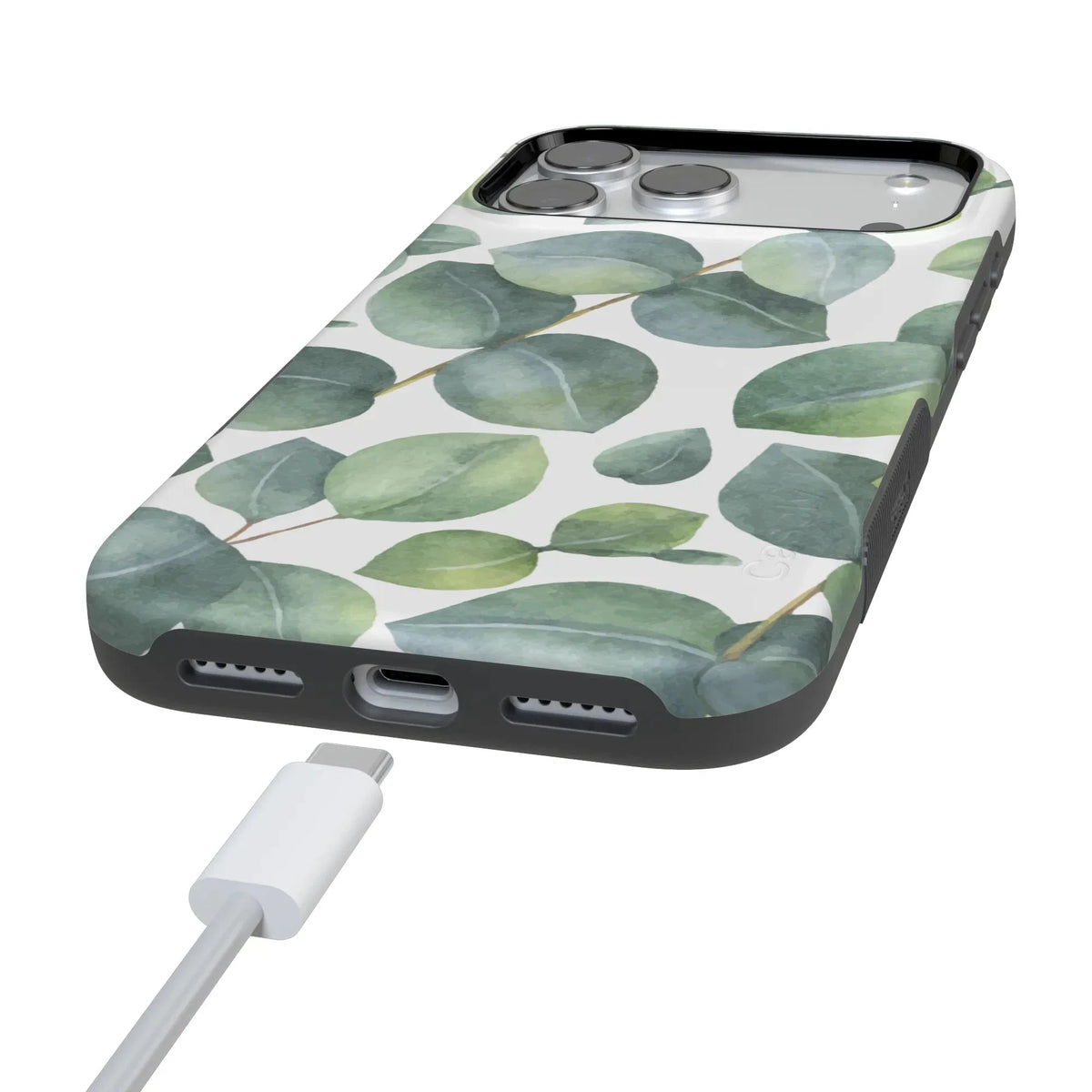 Leaf Me Alone | Green Floral Print Case