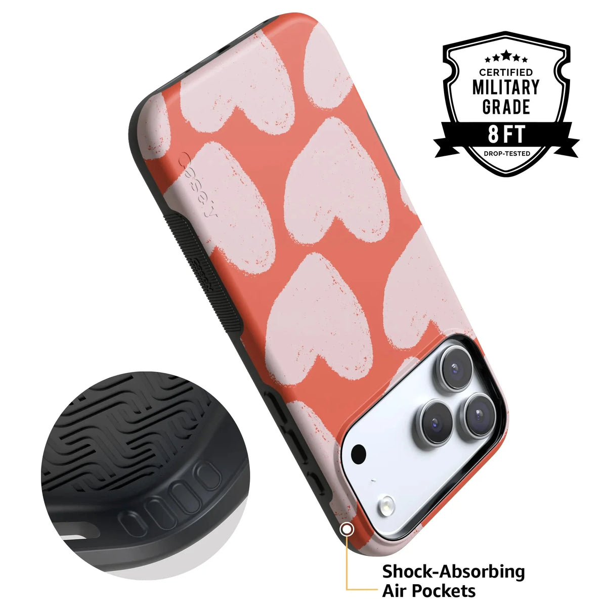 Love You More | Heart Doodle Case