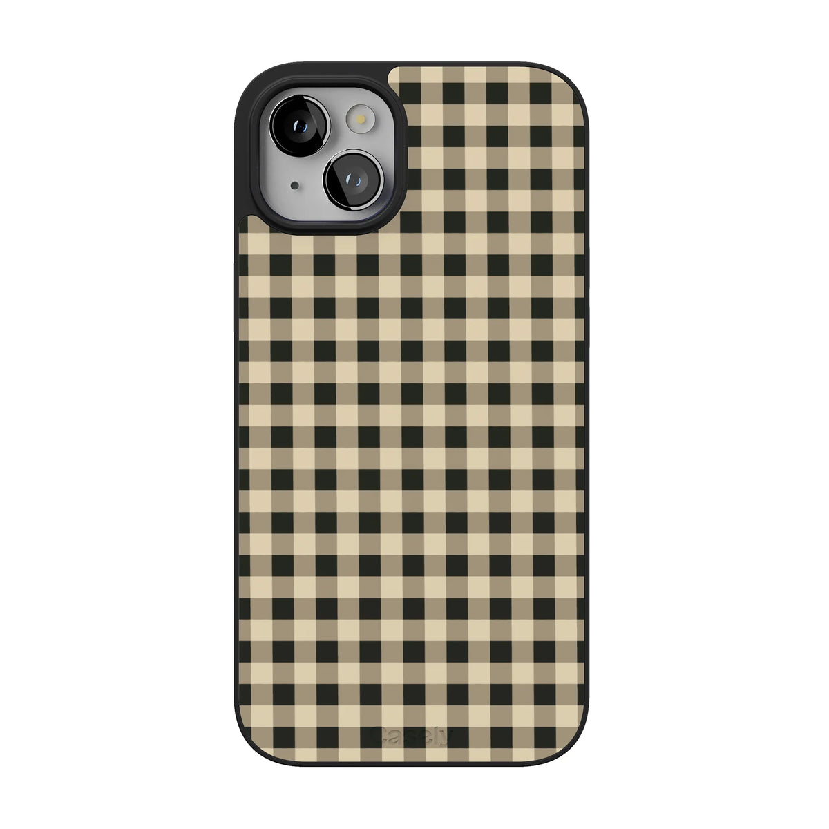 Cedar Lane | Black & Cream Gingham Case