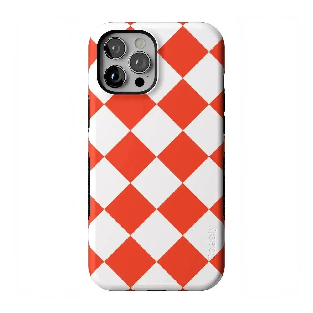 Red Checkerboard | High Contrast Design Case