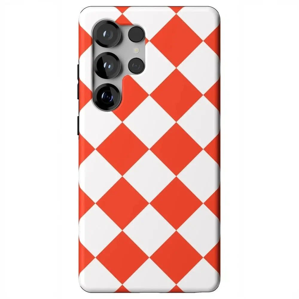 Red Checkerboard | High Contrast Design Case