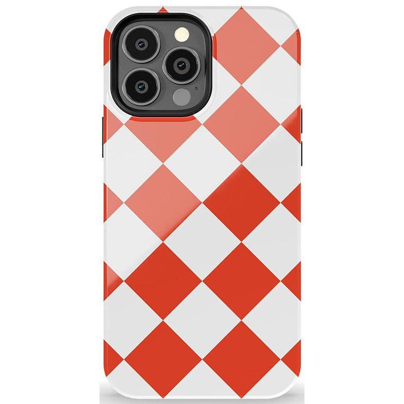 Red Checkerboard | High Contrast Design Case