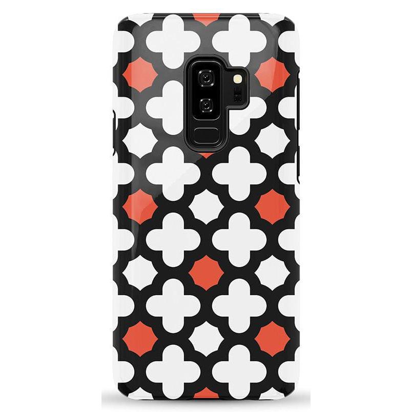 Red Lattice Tile | High Contrast Design Case