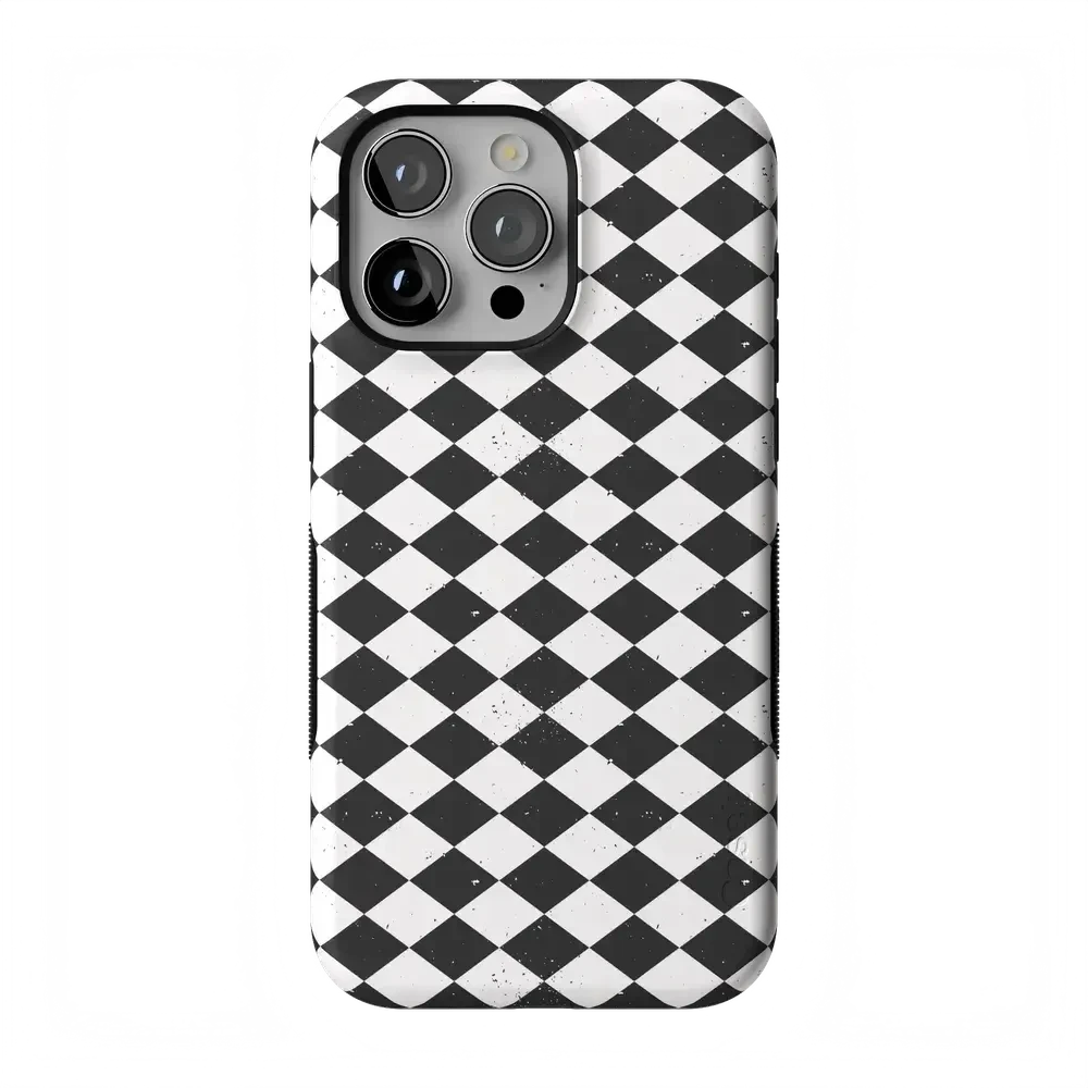 Salem's Hex | Black & White Checkered Case