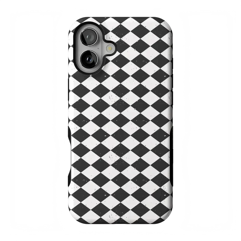 Salem's Hex | Black & White Checkered Case