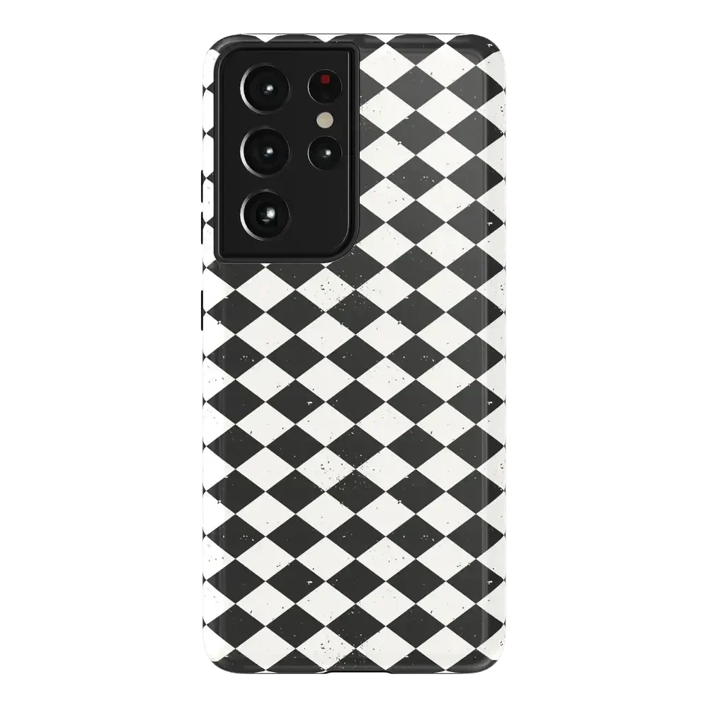 Salem's Hex | Black & White Checkered Case