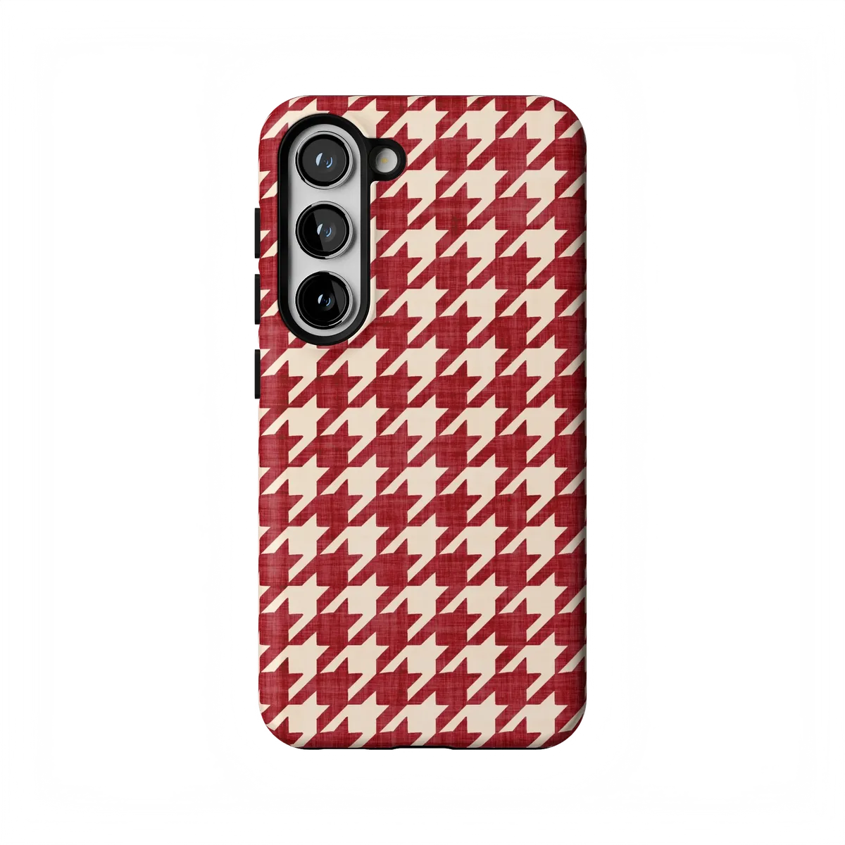 Scarlet Stitch | Red Houndstooth Case