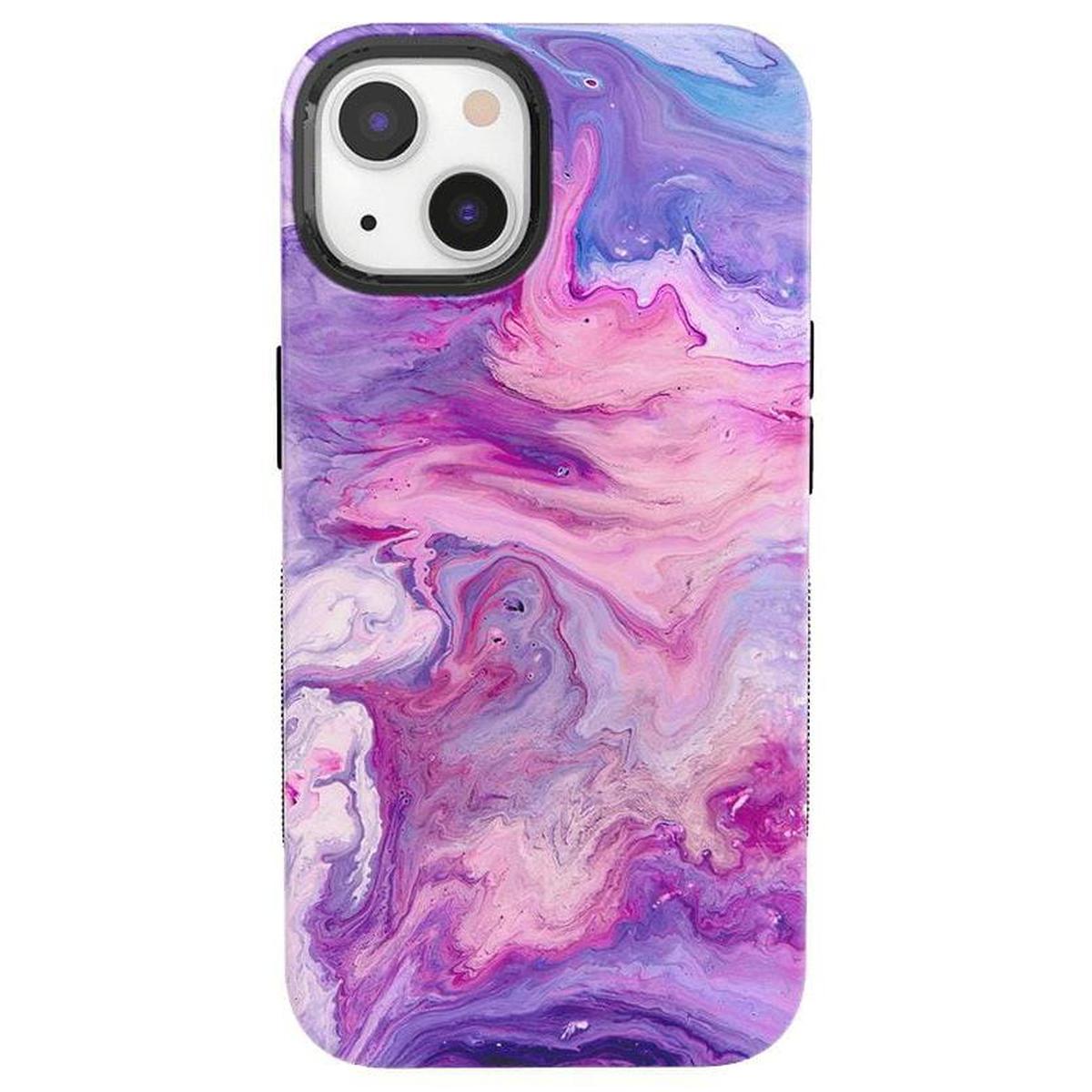 Tie Dying Over You | Purple Marble iPhone Case