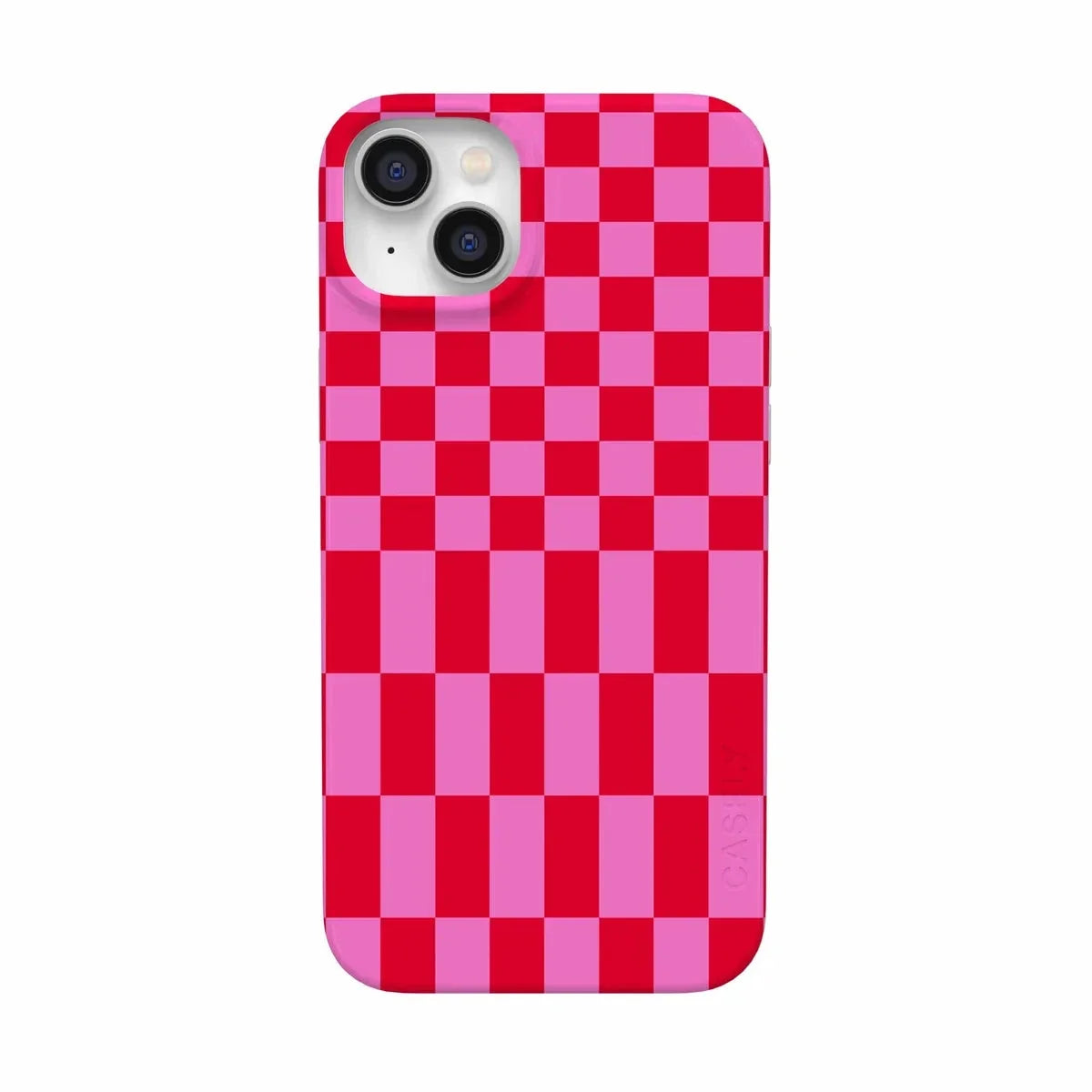 Vibe Check | Pink Checkerboard Case