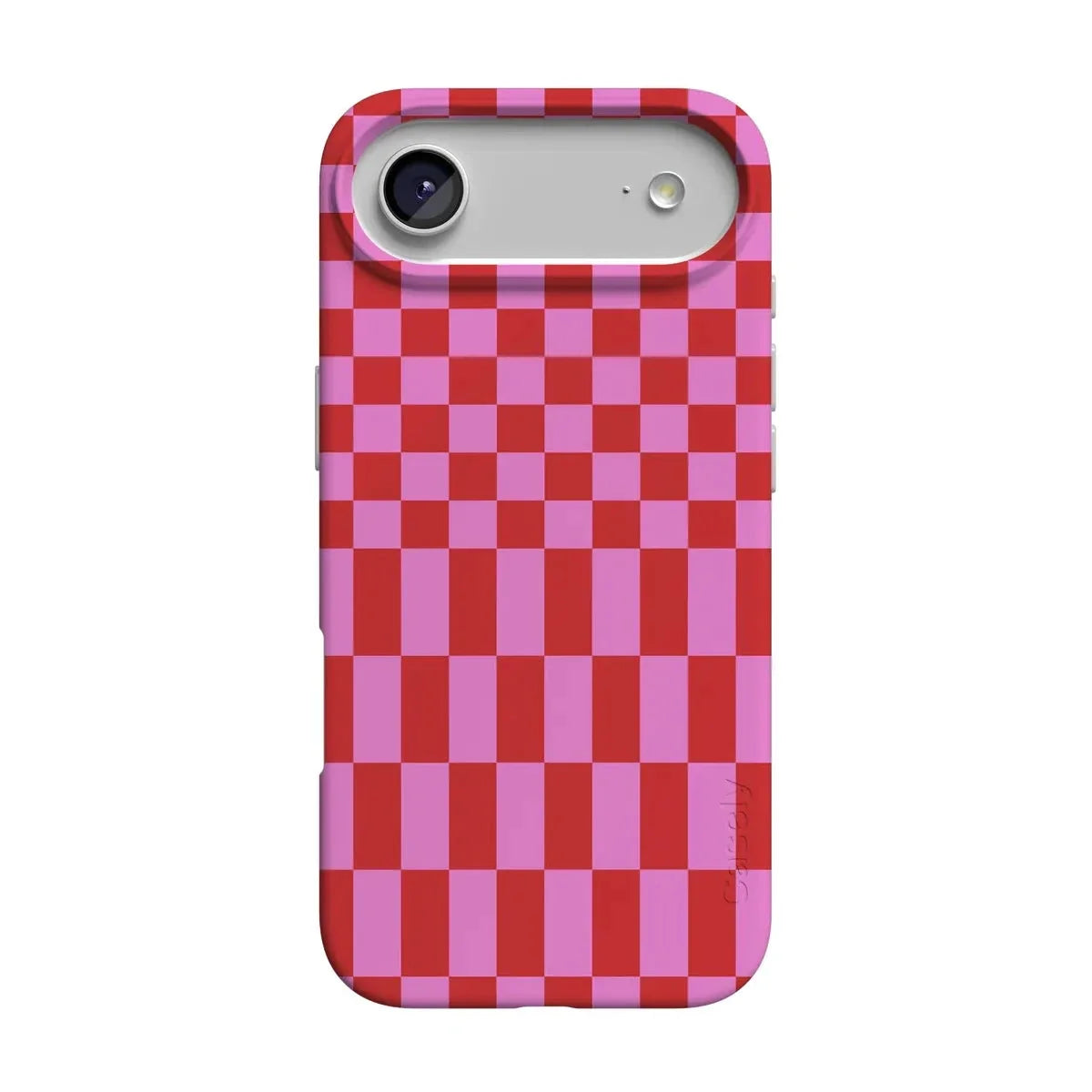 Vibe Check | Pink Checkerboard Case