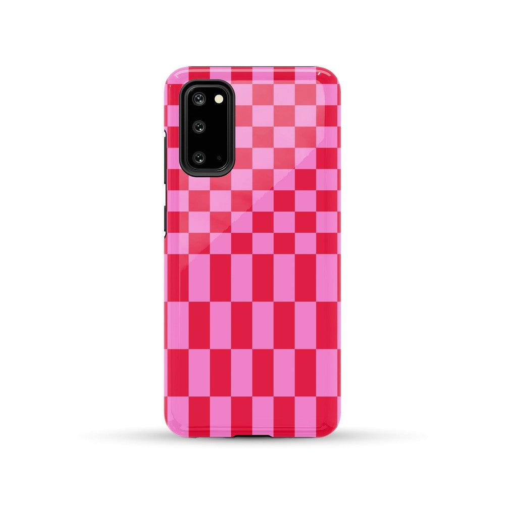 Vibe Check | Pink Checkerboard Case