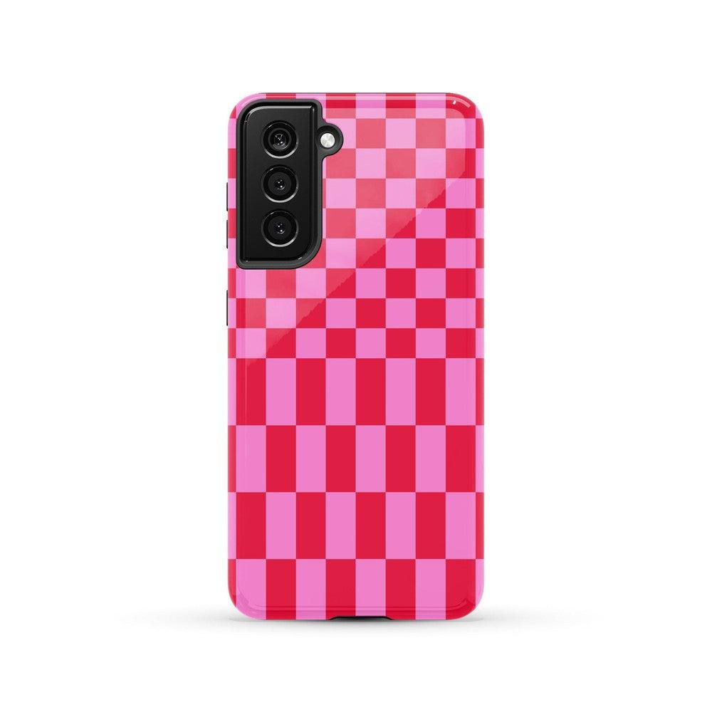 Vibe Check | Pink Checkerboard Case