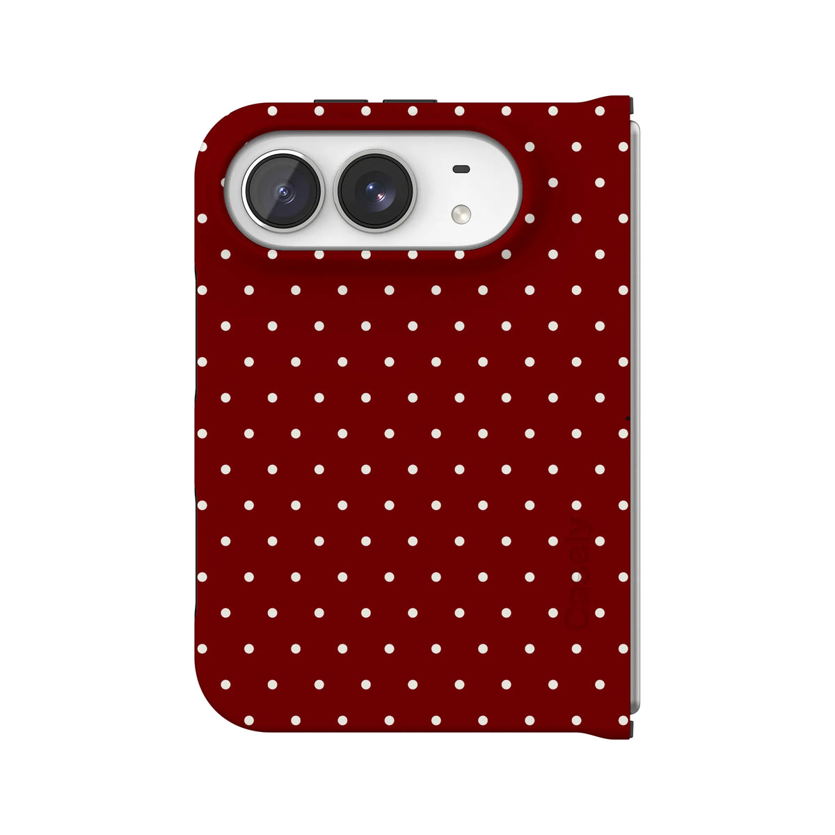 On the Dot | Maroon Polka Dot Case