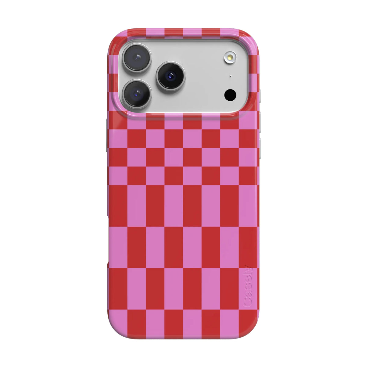 Vibe Check | Pink Checkerboard Case