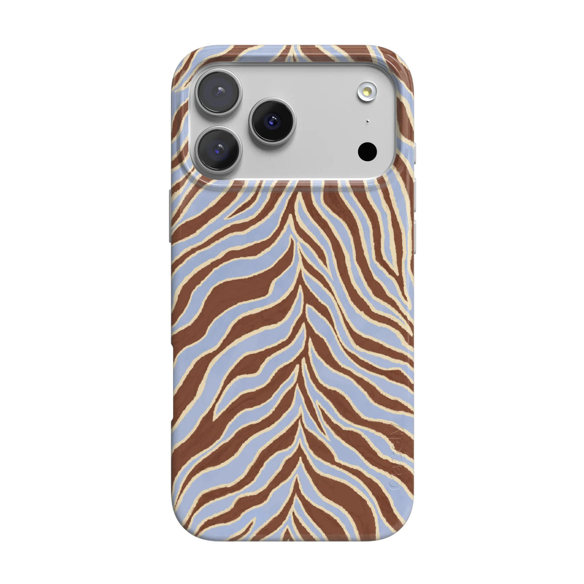 Untamed | Brown & Blue Zebra Case