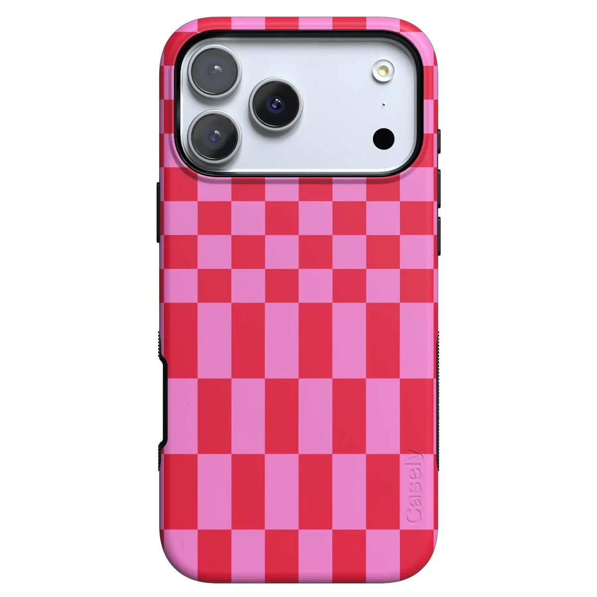 Vibe Check | Pink Checkerboard Case