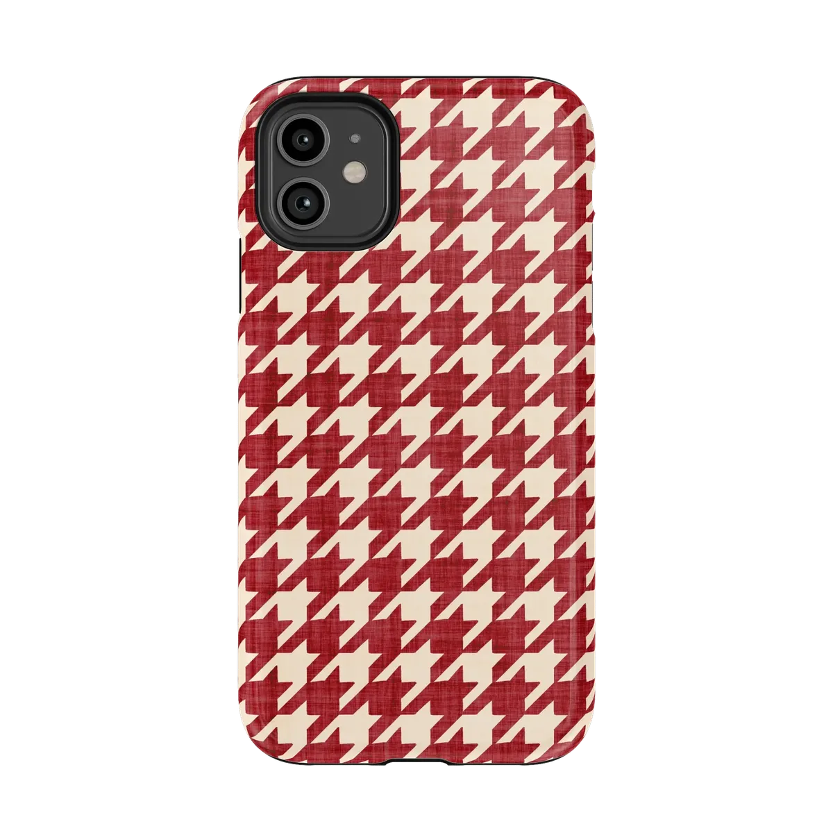 Scarlet Stitch | Red Houndstooth Case