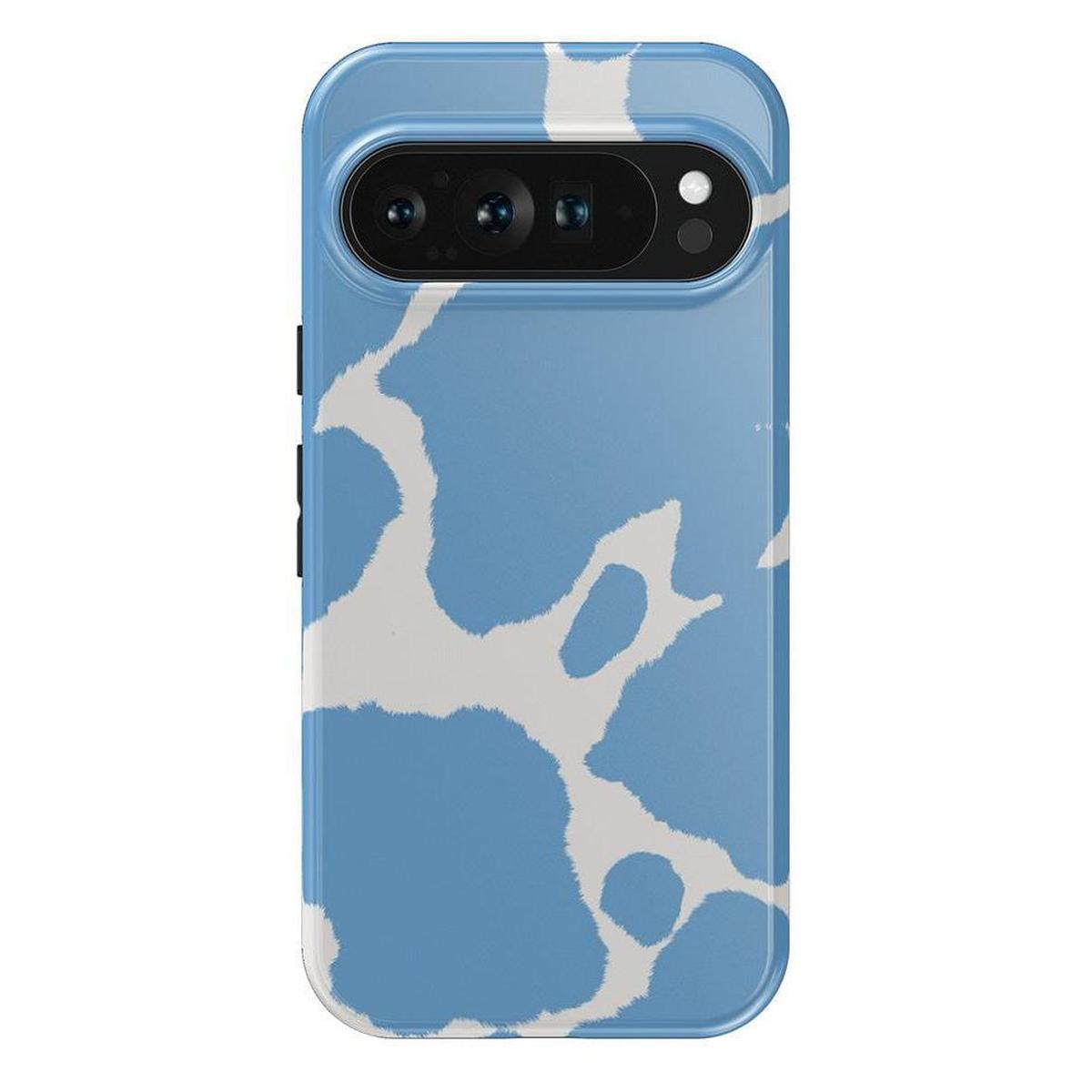 Current MOOd | Light Blue Cow Print Google Pixel Case