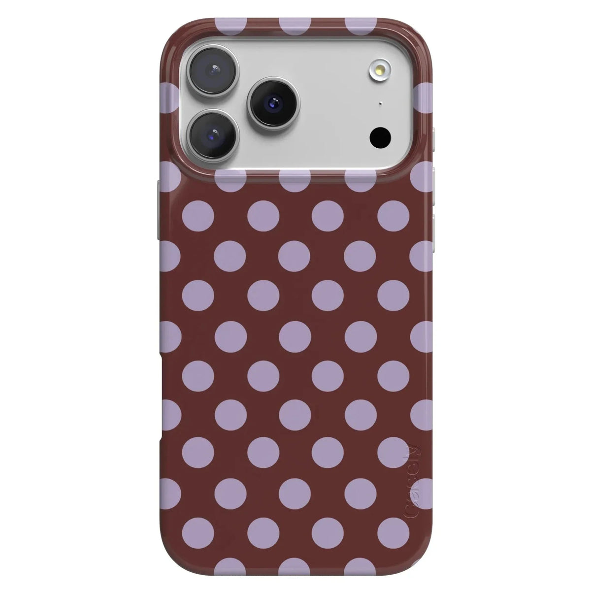 Spotted in SoHo | Burgundy Polka Dot Case