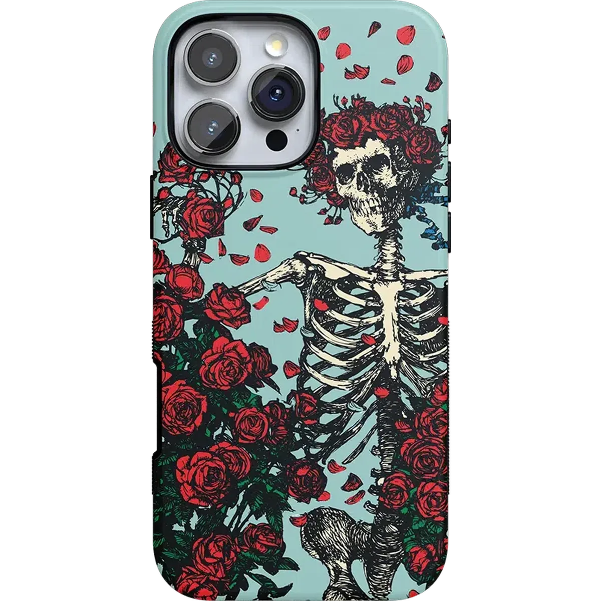 Forever Grateful | Grateful Dead Skeleton Floral Case