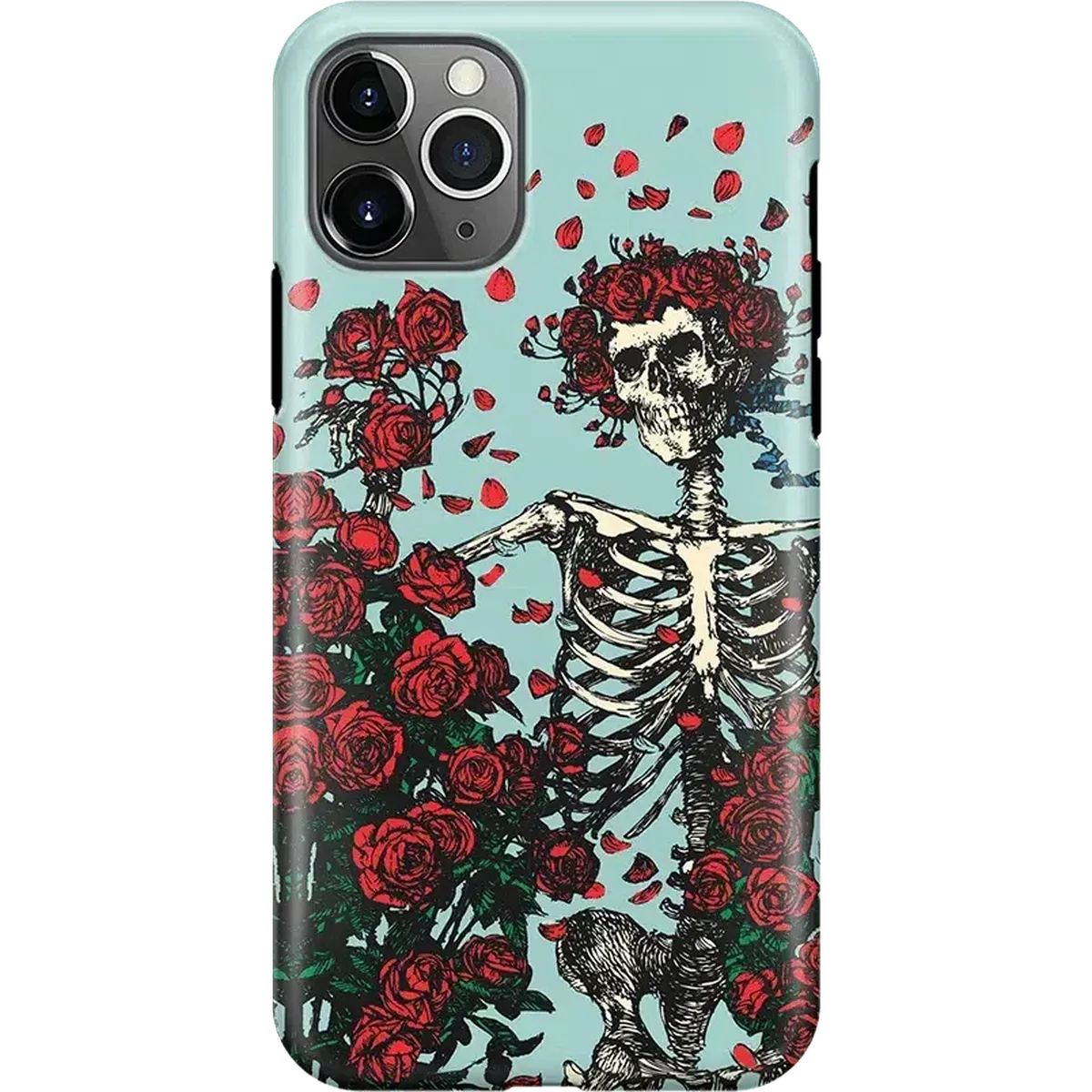 Forever Grateful | Grateful Dead Skeleton Floral Case