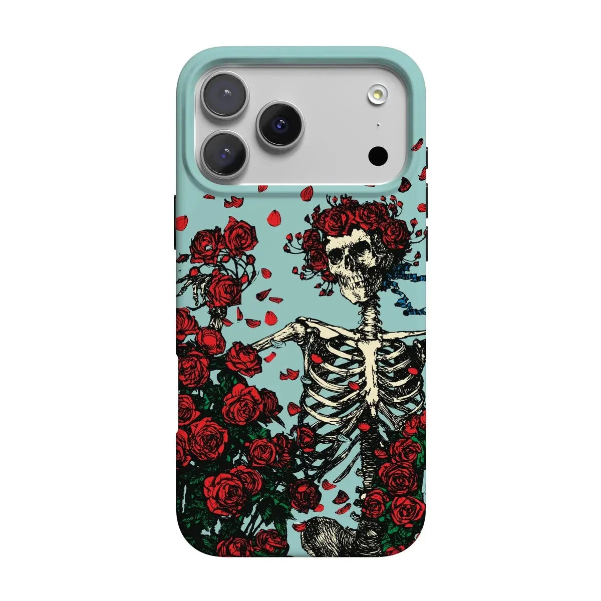 Forever Grateful | Grateful Dead Skeleton Floral Case