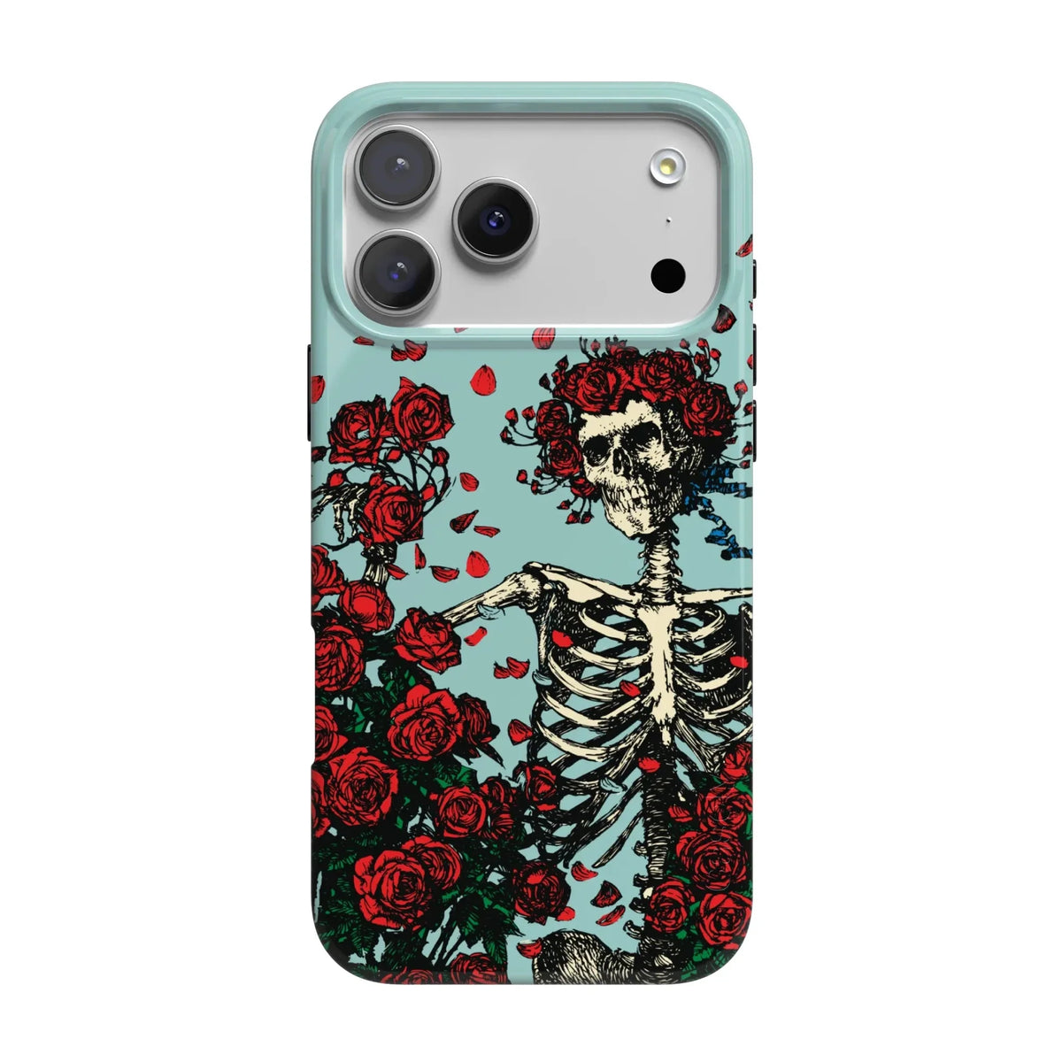 Forever Grateful | Grateful Dead Skeleton Floral Case