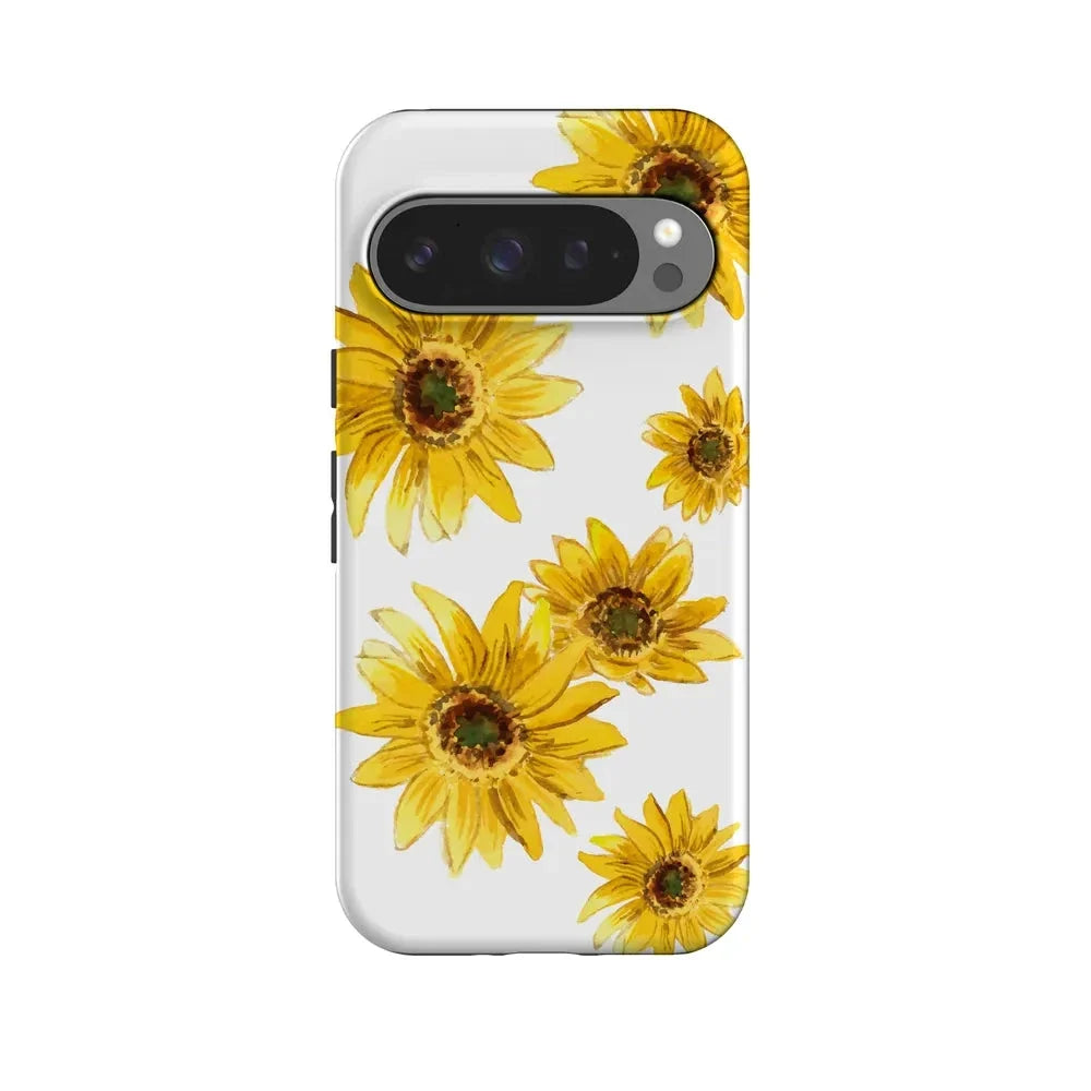 Golden Garden | Yellow Sunflower Floral Google Pixel Case