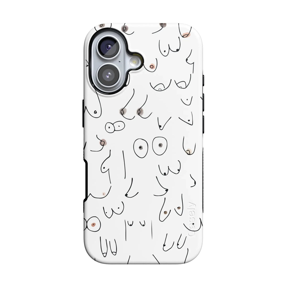 I'm With Her | Black & White Boobs Case