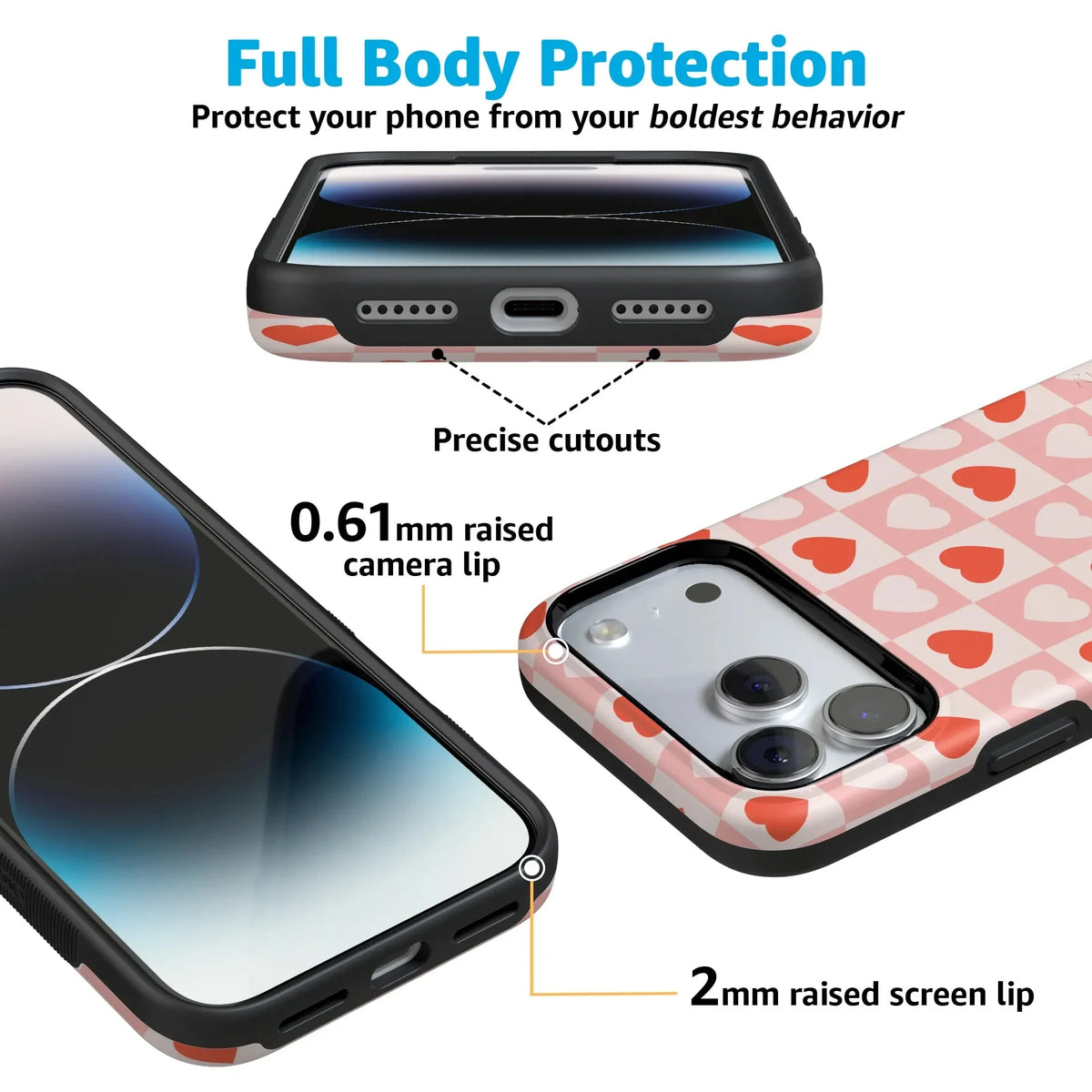 King of My Heart | Checkered Hearts Case