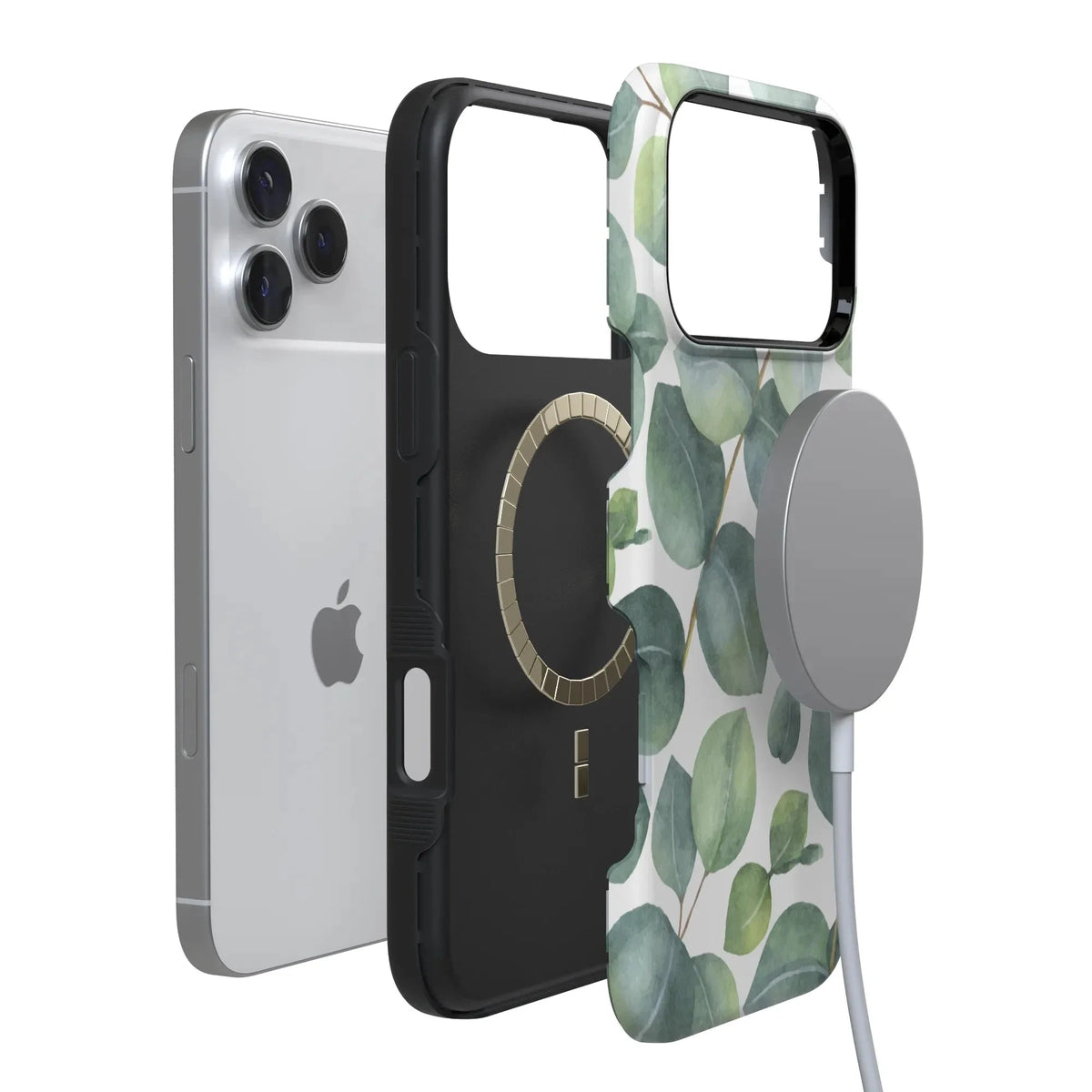 Leaf Me Alone | Green Floral Print Case