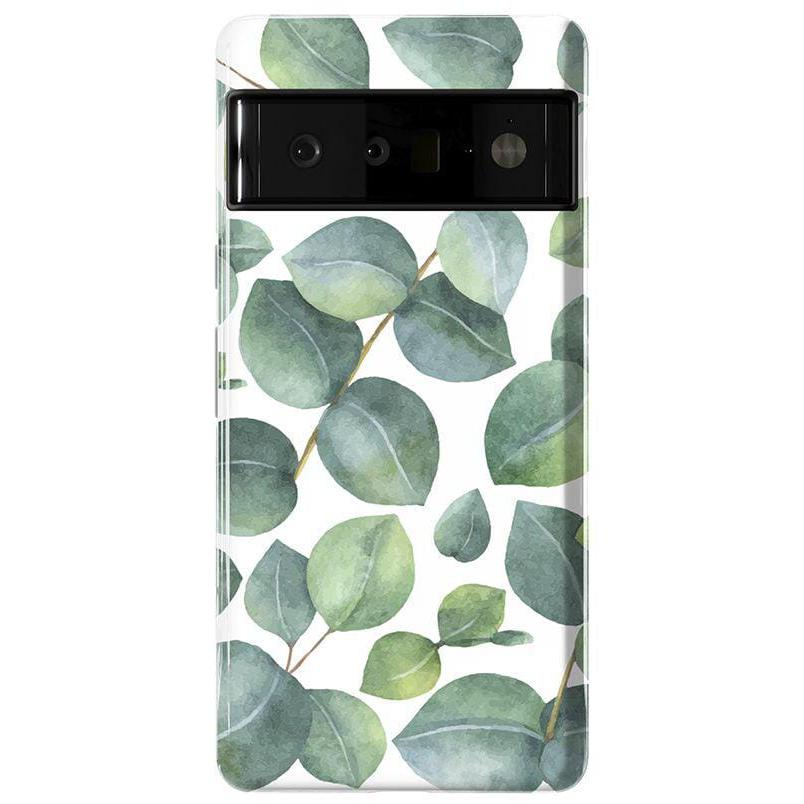 Leaf Me Alone | Green Floral Print Google Pixel Case
