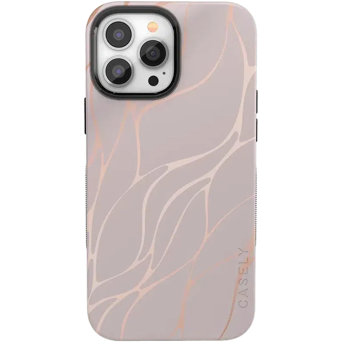 Midnight Ride | Pink and Gold Metallic Waves Case