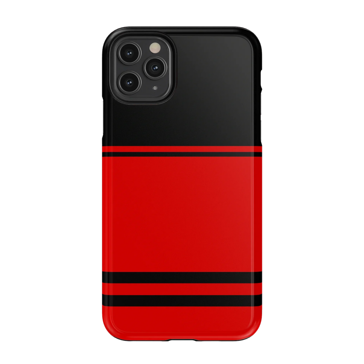 Storm Warning | Black & Red Stripes Case