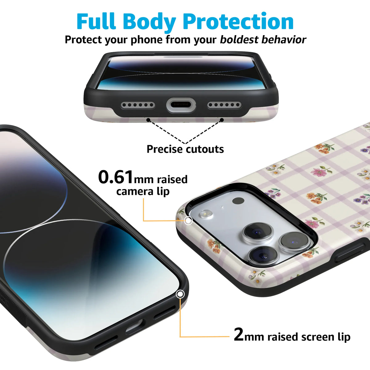 Meadow Check | Floral Gingham Case