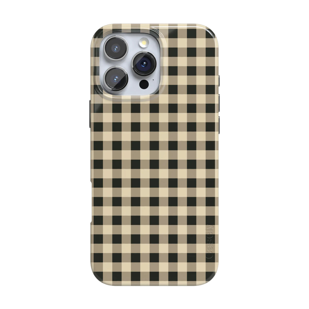 Cedar Lane | Black & Cream Gingham Case