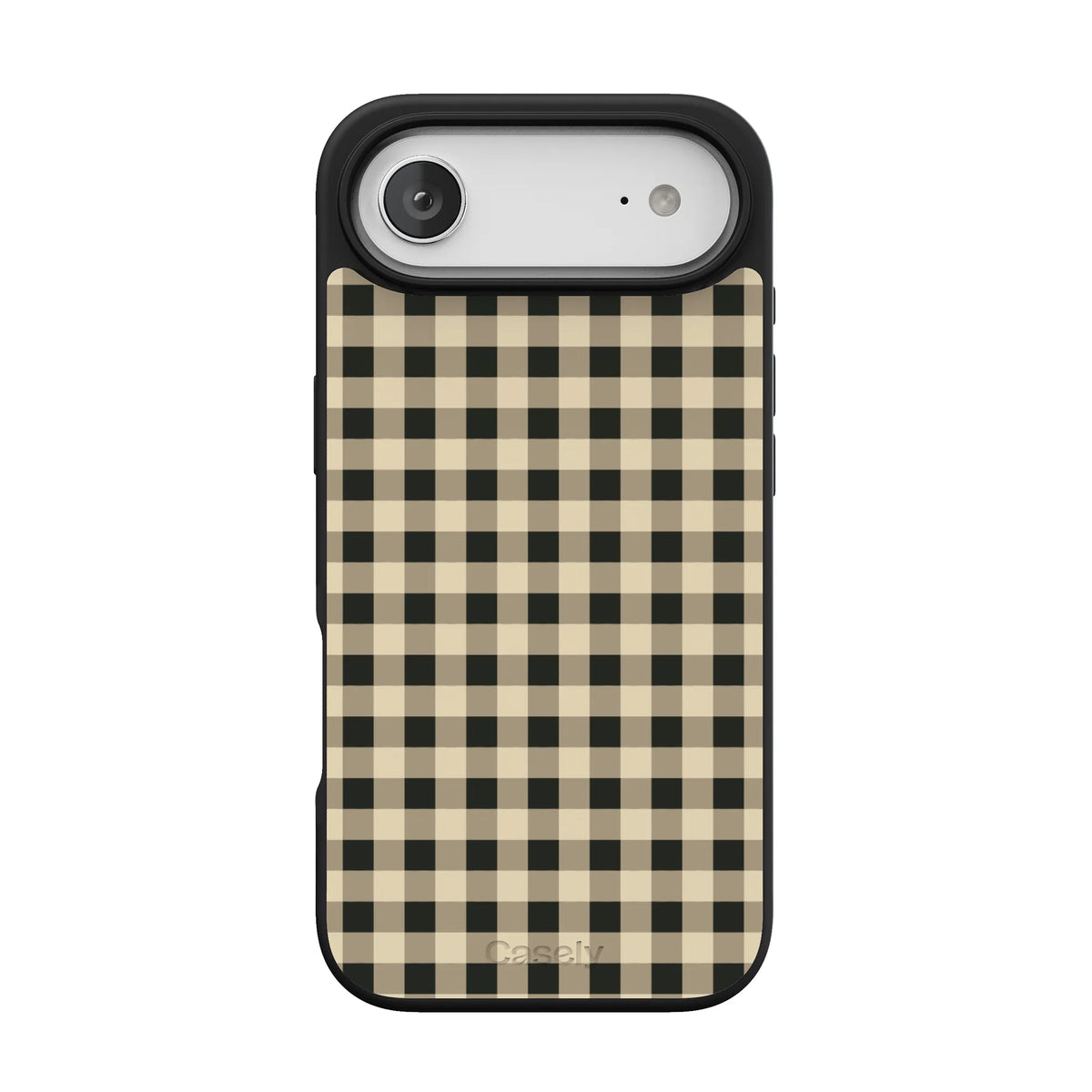 Cedar Lane | Black & Cream Gingham Case