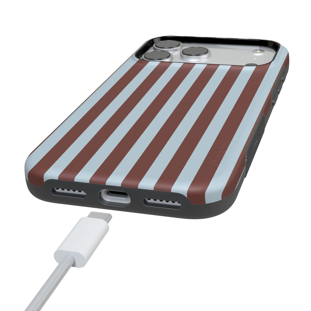 Sunday in Brooklyn | Blue Stripes Case