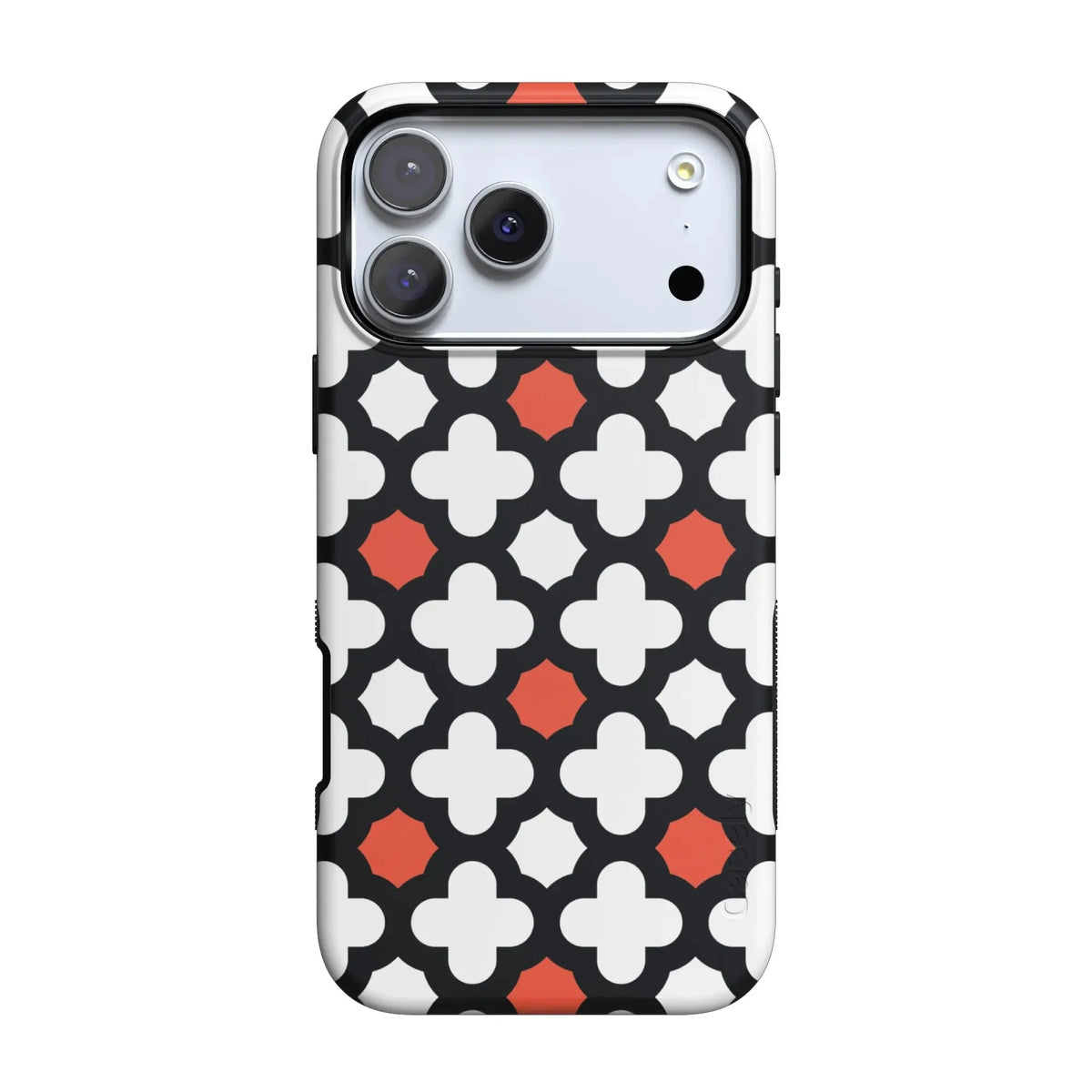 Red Lattice Tile | High Contrast Design Case