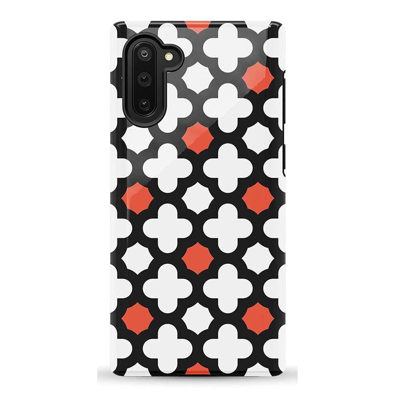 Red Lattice Tile | High Contrast Design Case